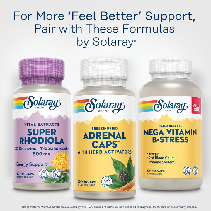 SOLARAY Adrenal Caps: uso práctico para momentos de estrés ocasional