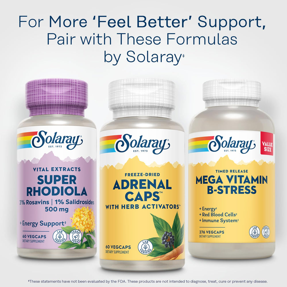 SOLARAY Adrenal Caps: uso práctico para momentos de estrés ocasional