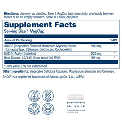 SOLARAY AHCC capsules close-up highlighting convenient cap-and-go wellness support.