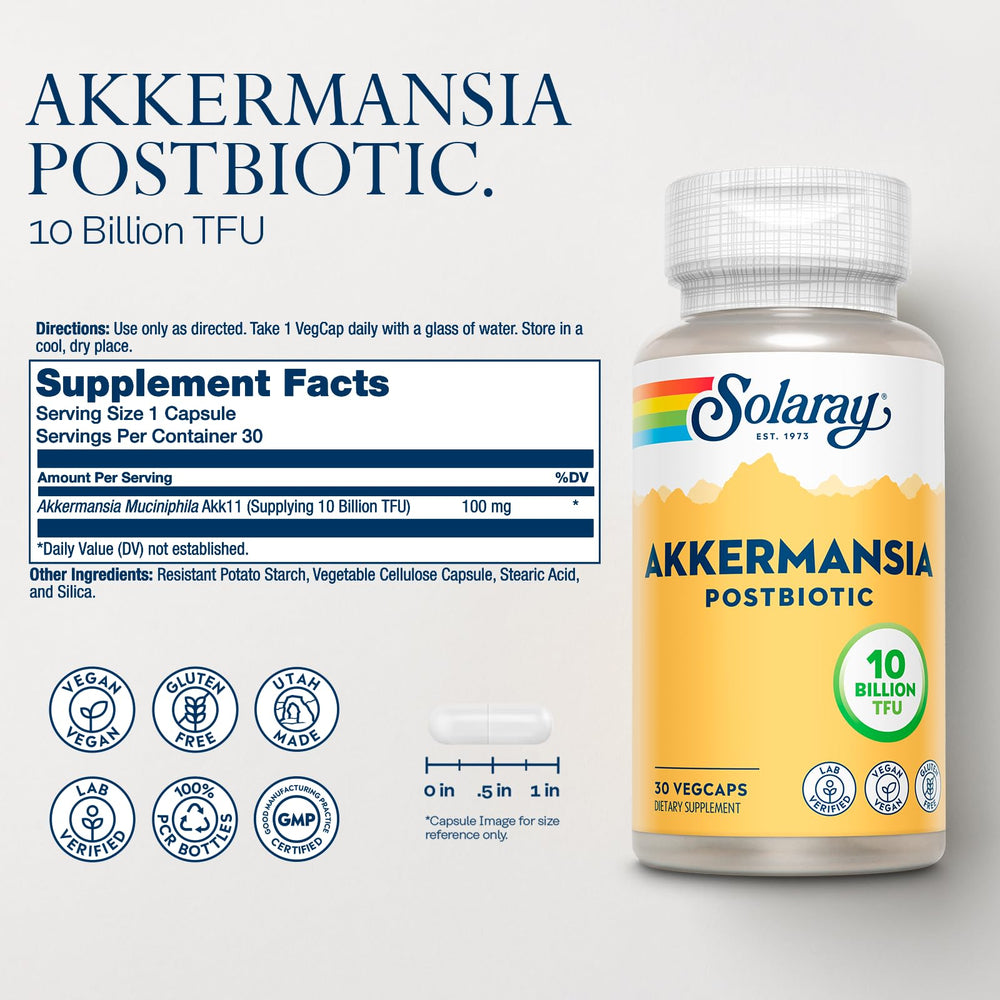 SOLARAY Akk11 bottle label close-up highlighting vegan formulation