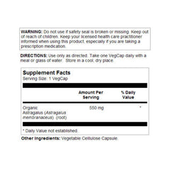 Label highlights non-GMO vegan formula for clean, trusted supplementation.