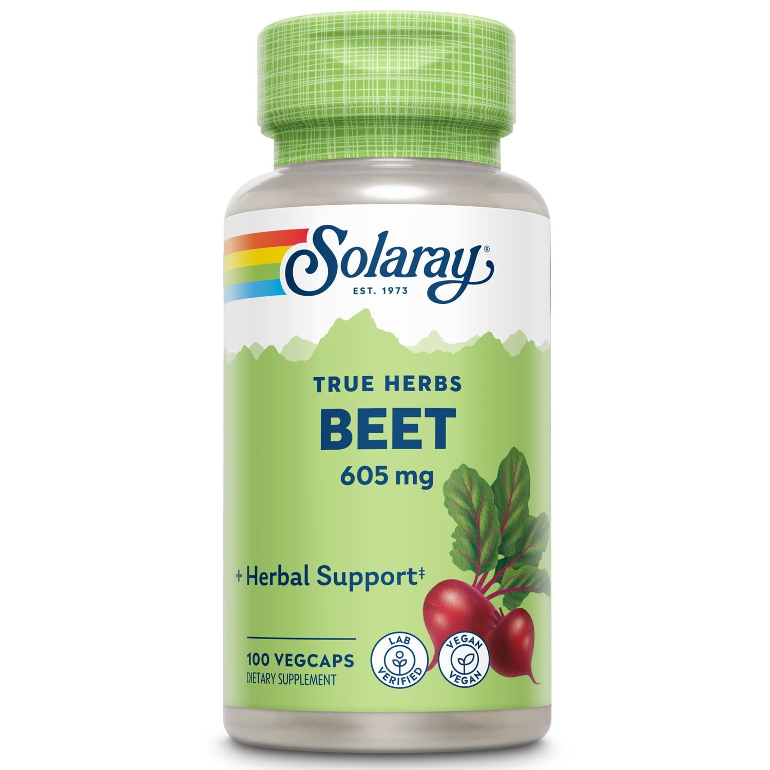 SOLARAY Remolacha 605 mg cápsulas listas para uso diario y energía sostenida