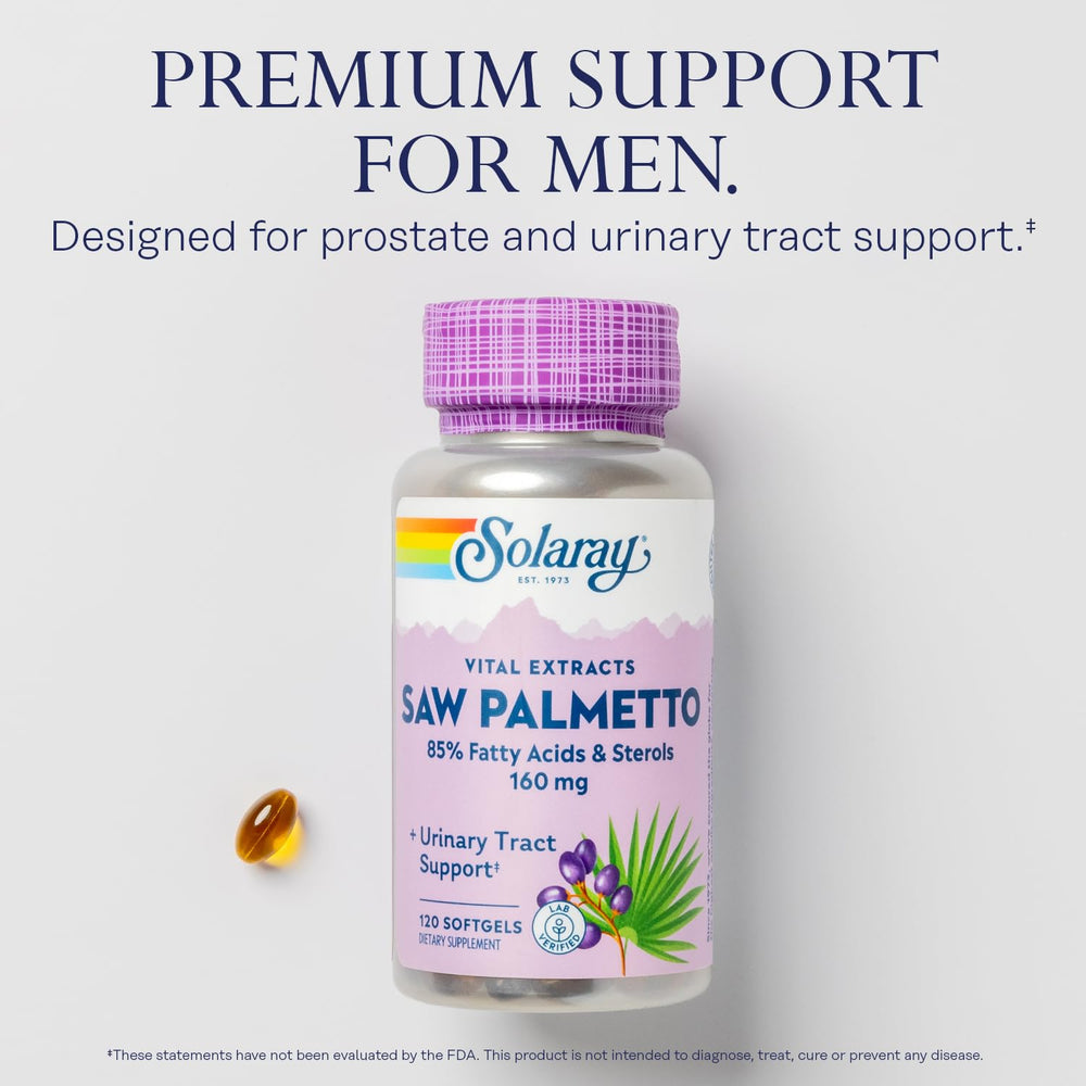 SOLARAY berry oil formulation highlighting natural potency for men