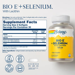 SOLARAY Bio Vitamina E 400 UI, botella con vertido para dosis diaria