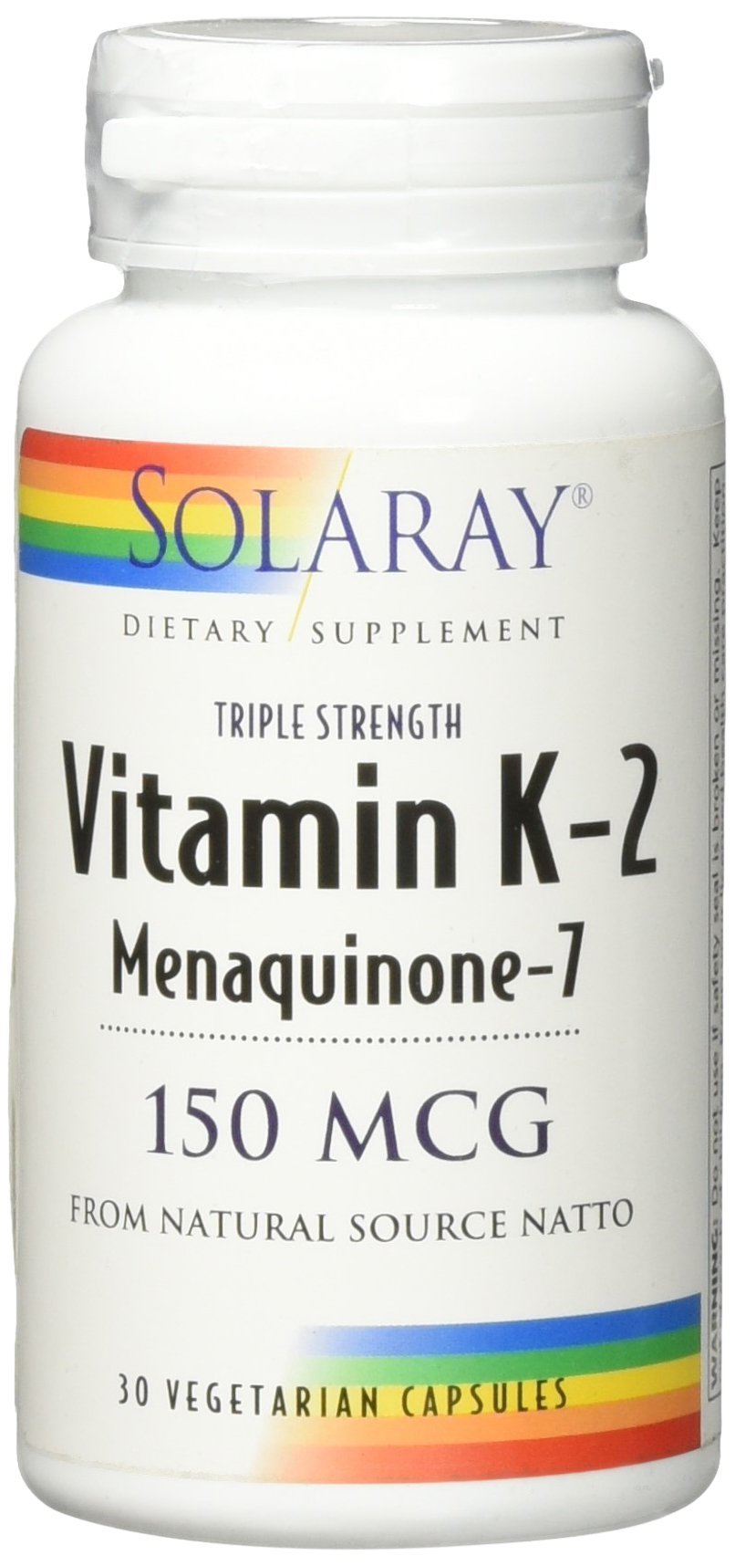 Solaray bottle label detail communicates purity and decades of supplement expertise.