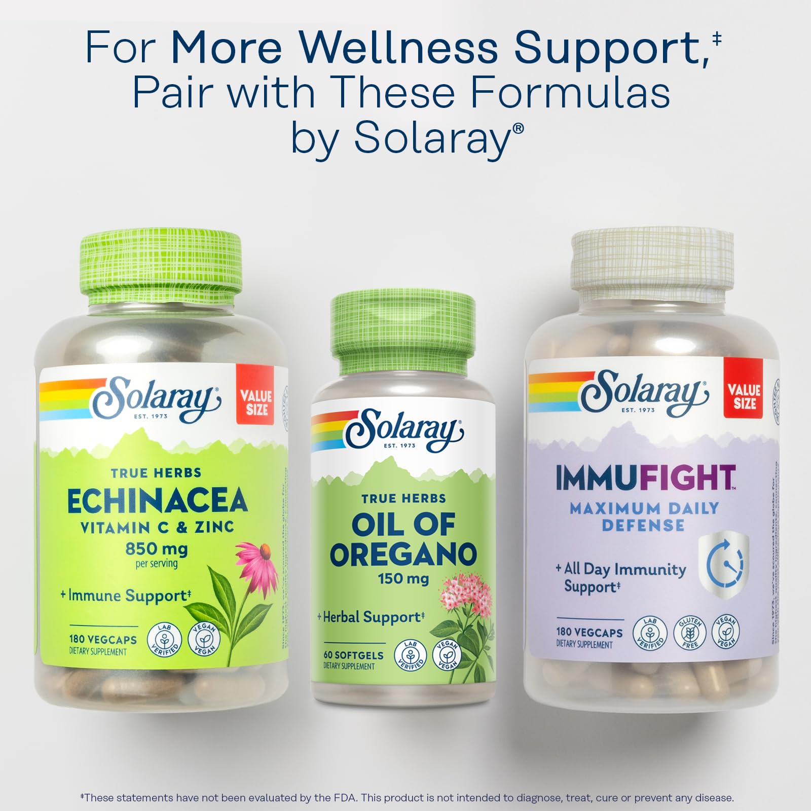 Solaray-brand packaging reflecting decades of expertise in quality supplements