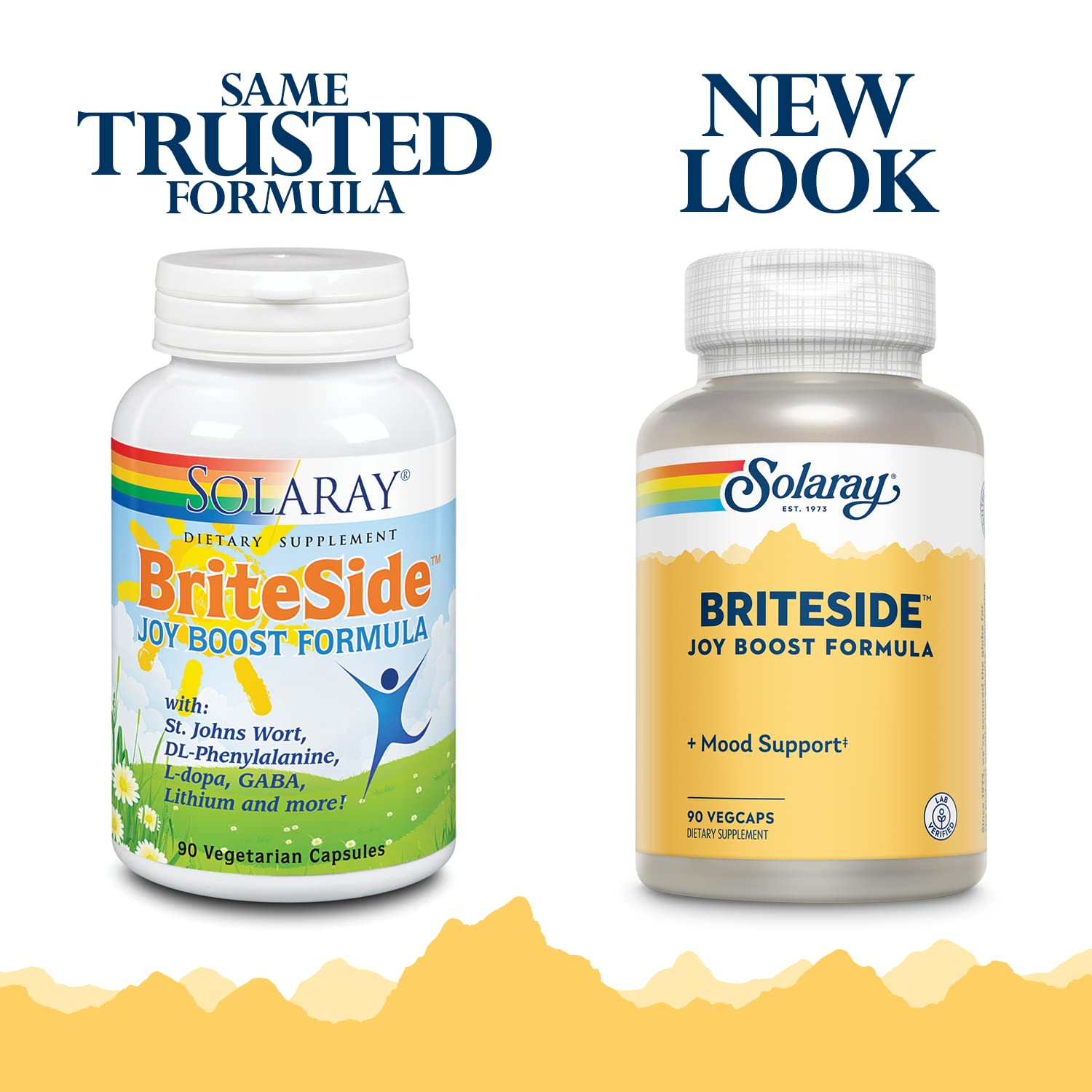 SOLARAY BriteSide capsules close-up for daily well-being.