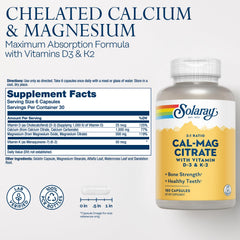 Closeup of SOLARAY capsules shows high-absorption citrate forms for better digestibility.