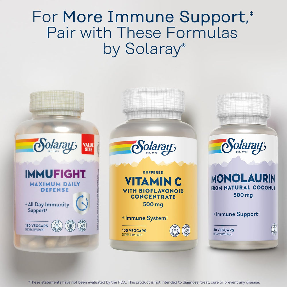 SOLARAY laboratorio propio garantiza calidad para cápsulas veganas.