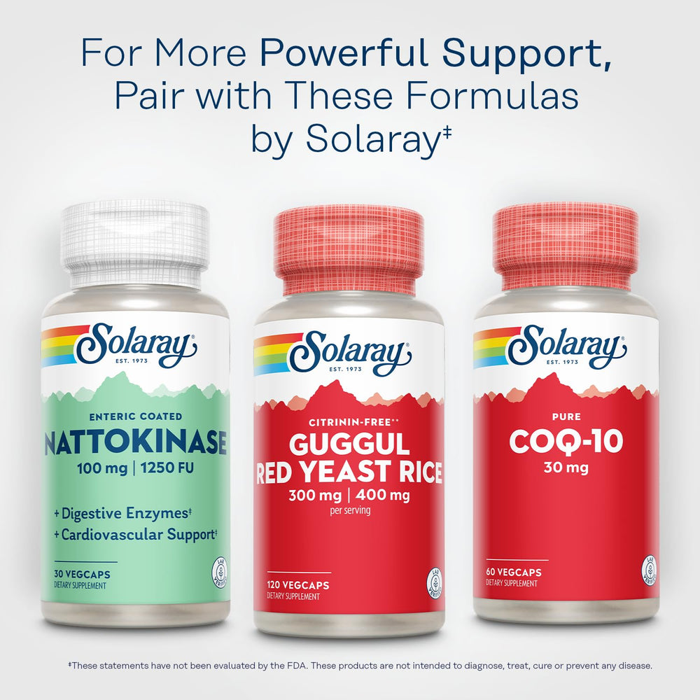 SOLARAY capsules in hand depict easy daily intake option.