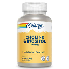 SOLARAY Choline & Inositol bottle supports daily wellness