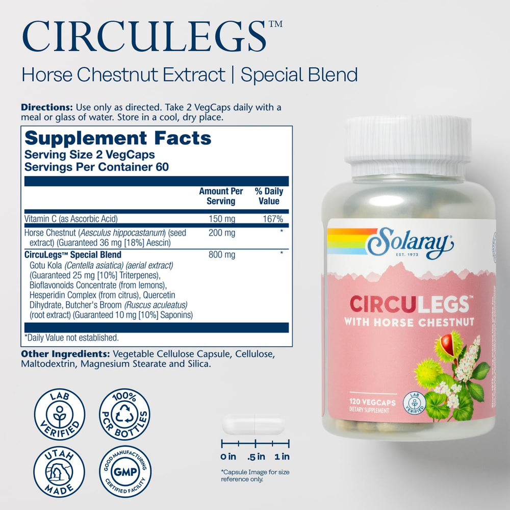 SOLARAY CircuLegs packaging uses 100% PCR materials for eco-friendly packaging