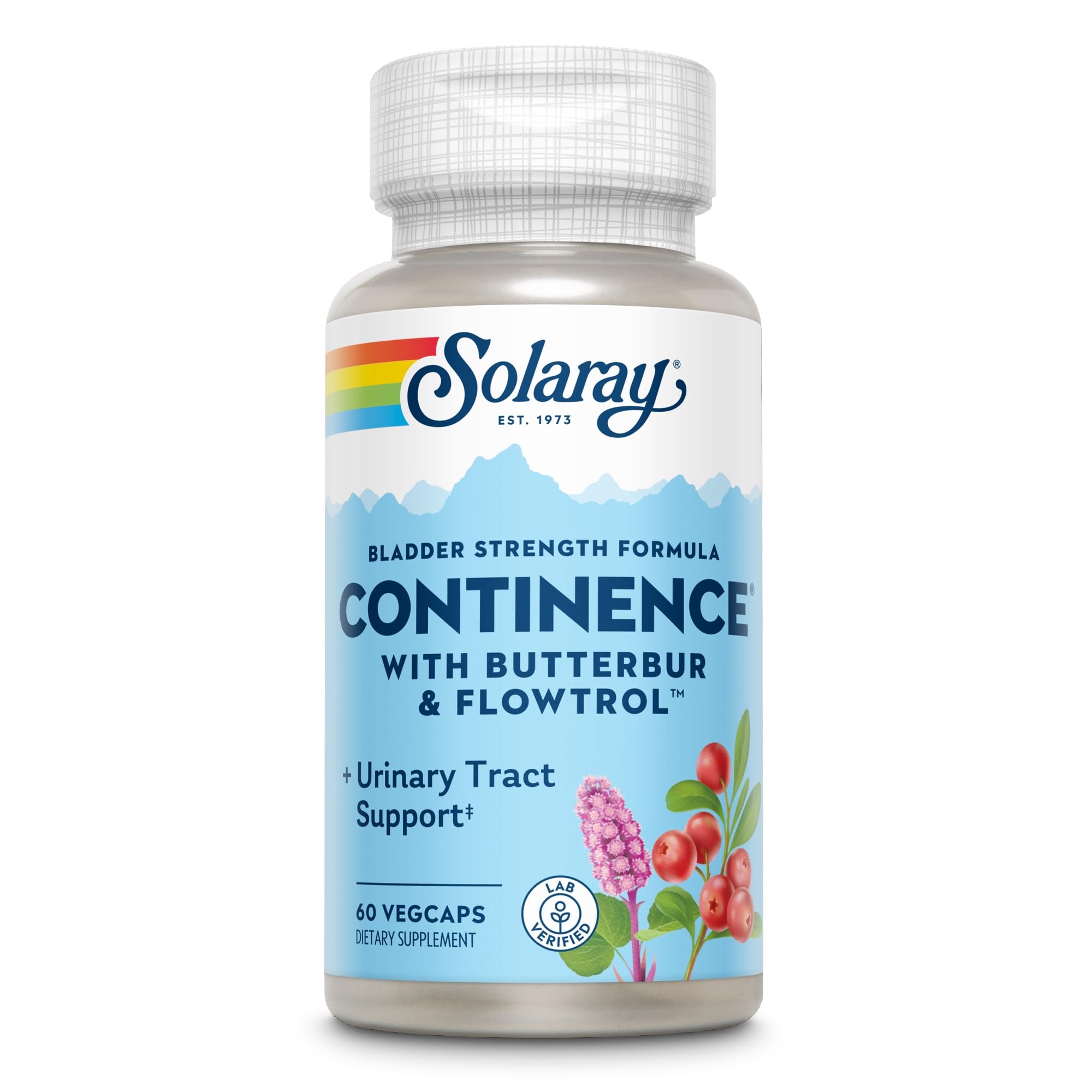 SOLARAY Continence Flowtrol bottle for daily wellness routine.