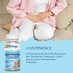 SOLARAY Continence Flowtrol capsules ready for daily use.