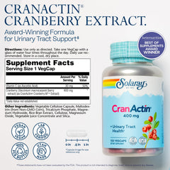 CranActin capsules close-up for easy daily cranberry supplementation