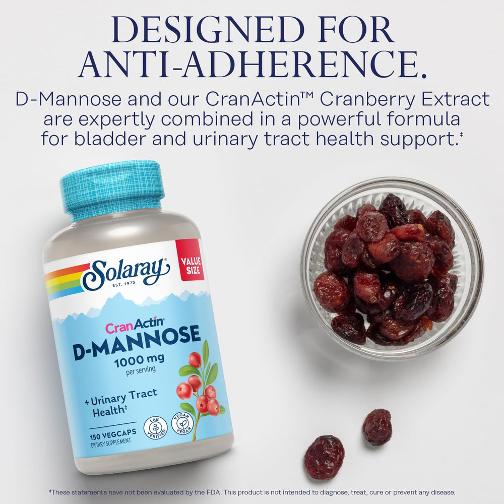 Graphic shows CranActin cranberry extract supporting urinary health