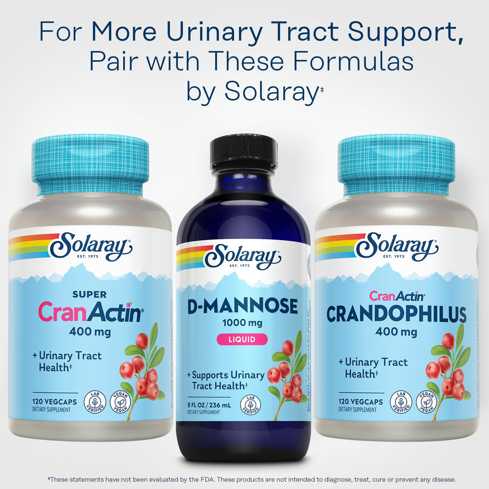 SOLARAY bottle with label shows vegan, non-GMO, lab-verified formula.