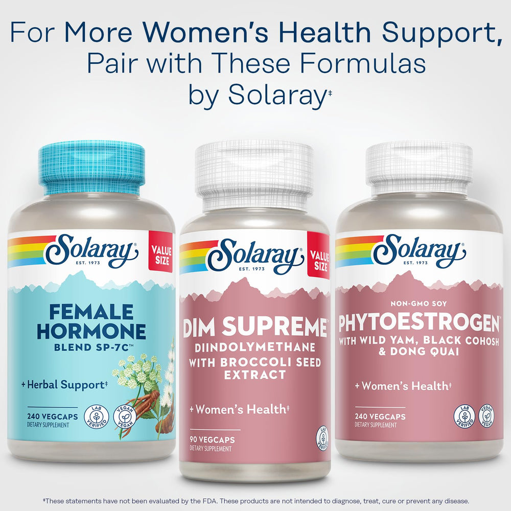 SOLARAY DIM Supreme packaging sustainability emphasizing recycled bottle