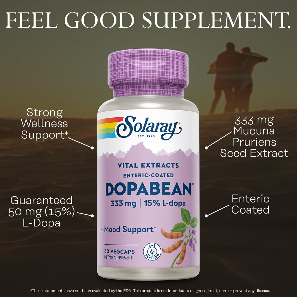 Enteric-coated Dopabean capsules protecting L-Dopa delivery