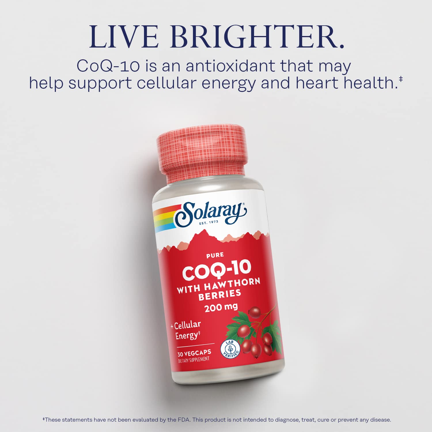 SOLARAY eco-friendly PCR bottle highlighting sustainable packaging