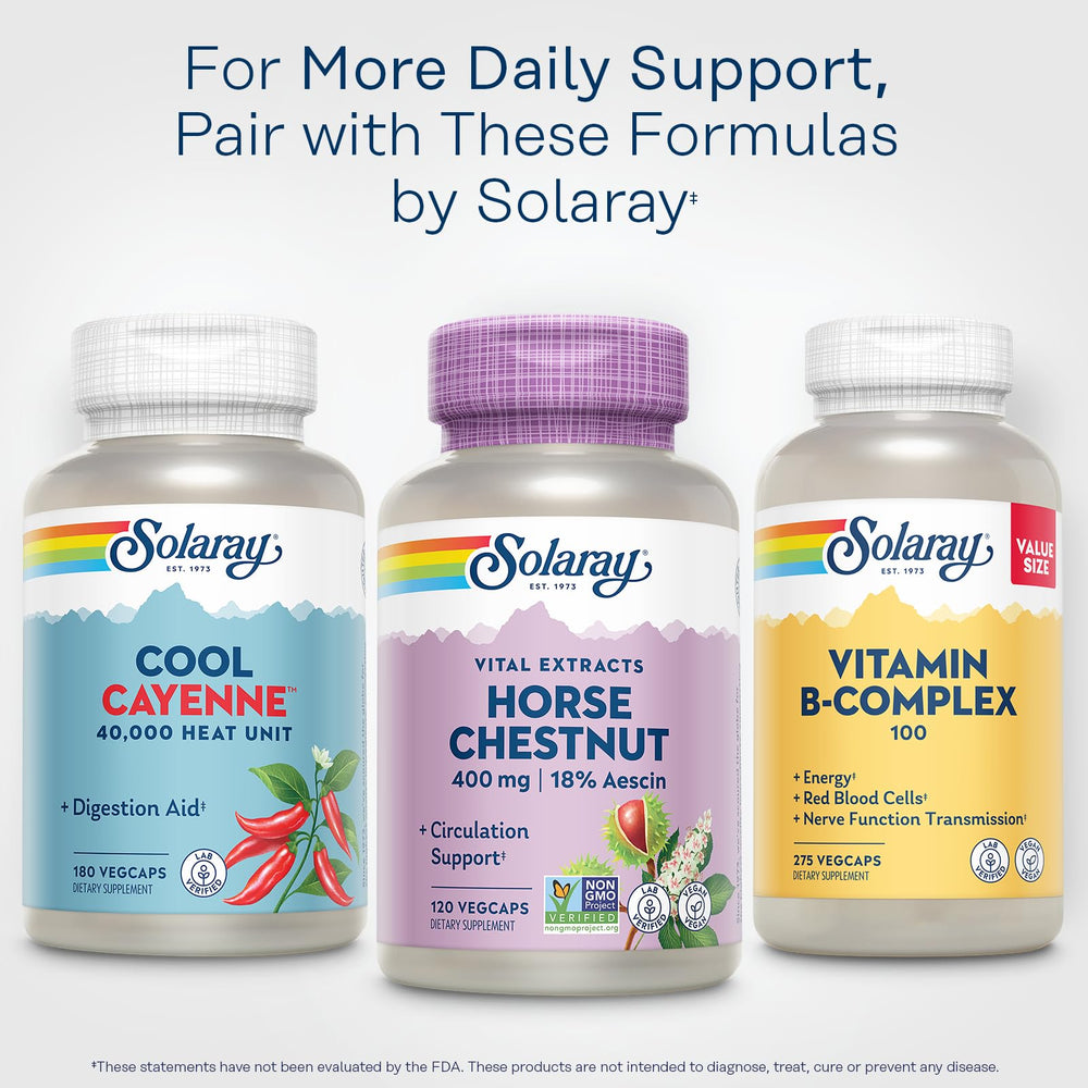 SOLARAY Eco packaging image showing post-consumer recycled bottles and sustainability.