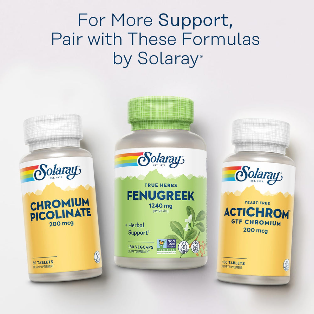 SOLARAY Fenugreek daily-use lifestyle scene with capsules