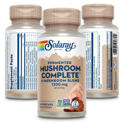 SOLARAY Fermented Mushroom Complete capsules reveal eight-mushroom blend for daily vitality