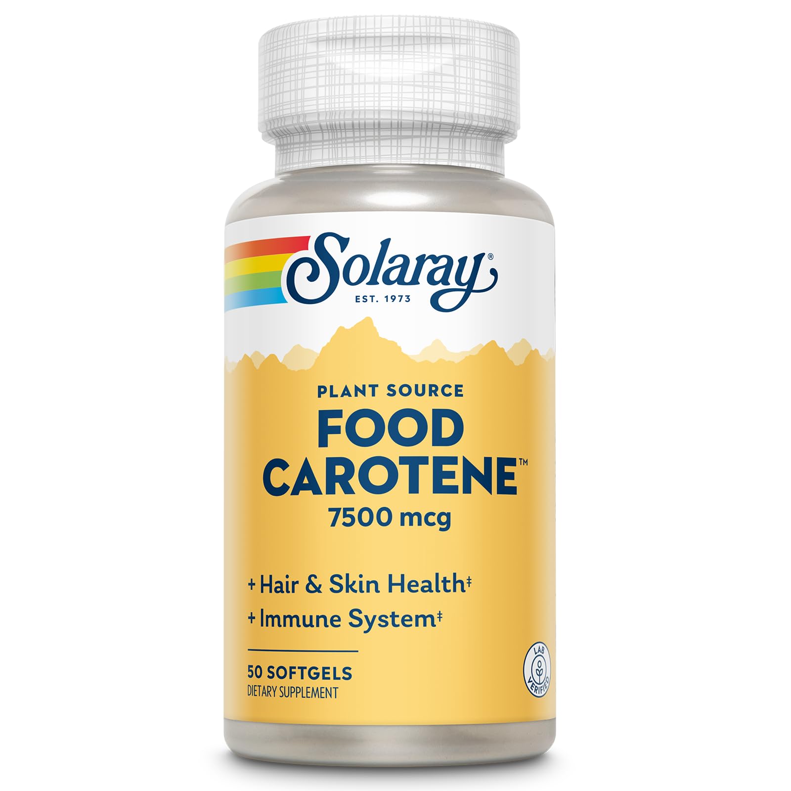 SOLARAY Food Carotene botella de cápsulas para la salud ocular