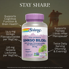 Label close-up emphasizing 14.4 mg standardized extract per capsule