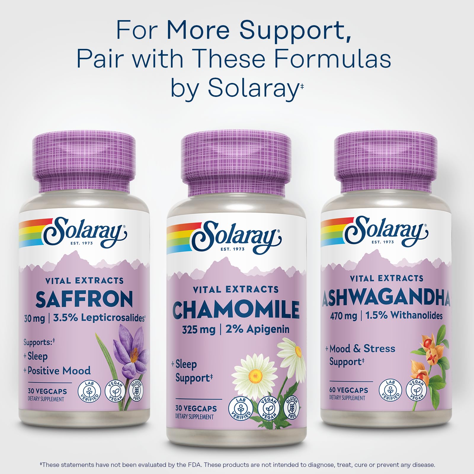 SOLARAY in-house lab testing seal ensures product quality.