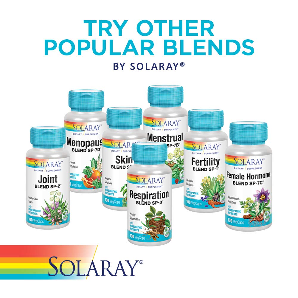 SOLARAY Kidney Blend SP-6: etiqueta con lote para trazabilidad y control de calidad