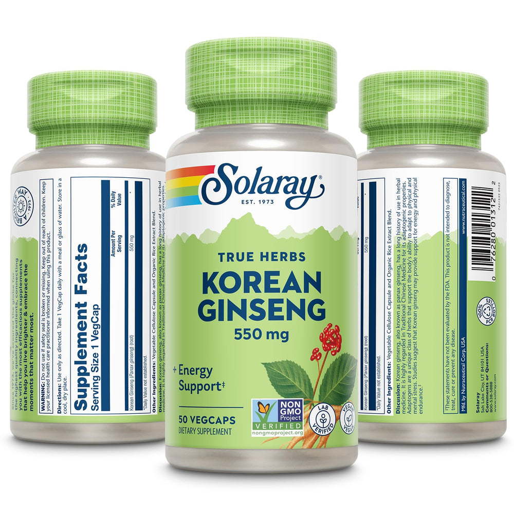 SOLARAY eco-packaging highlights recycled materials reducing environmental footprint.