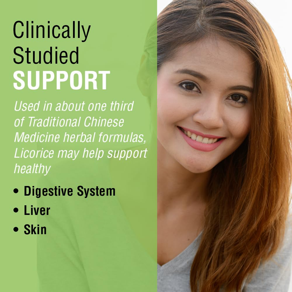 SOLARAY Licorice Root dosage information on bottle insert for easy dosing