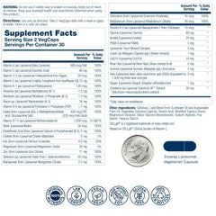 SOLARAY liposomal multivitamin capsules close-up highlighting vegan caps and absorption.