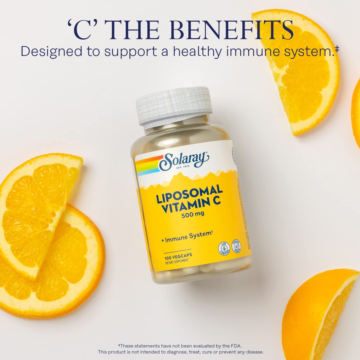 SOLARAY Liposomal Vitamin C 500mg pour demonstrating easy dosage and daily use
