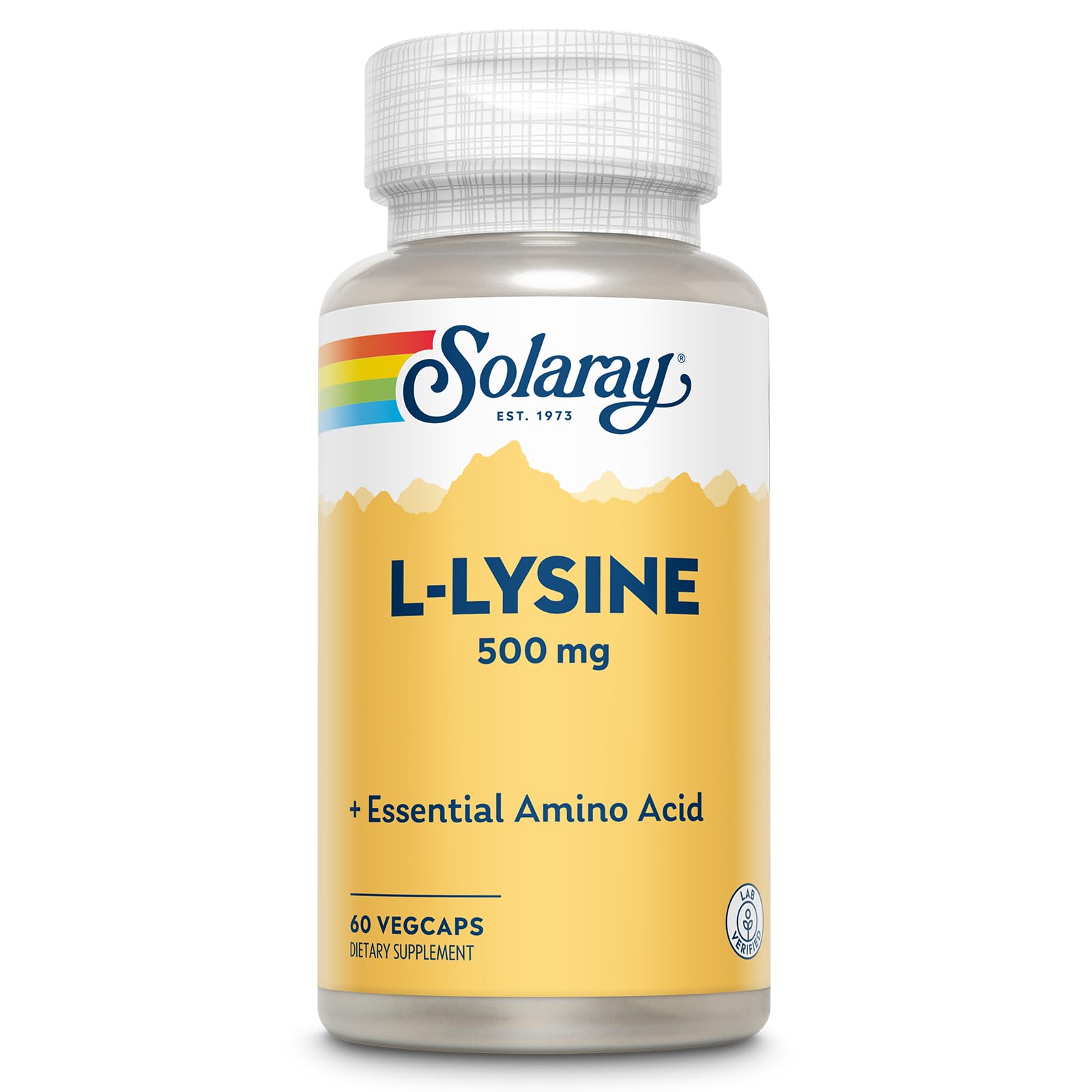 SOLARAY L Lysine 500 mg bottle front for daily wellness