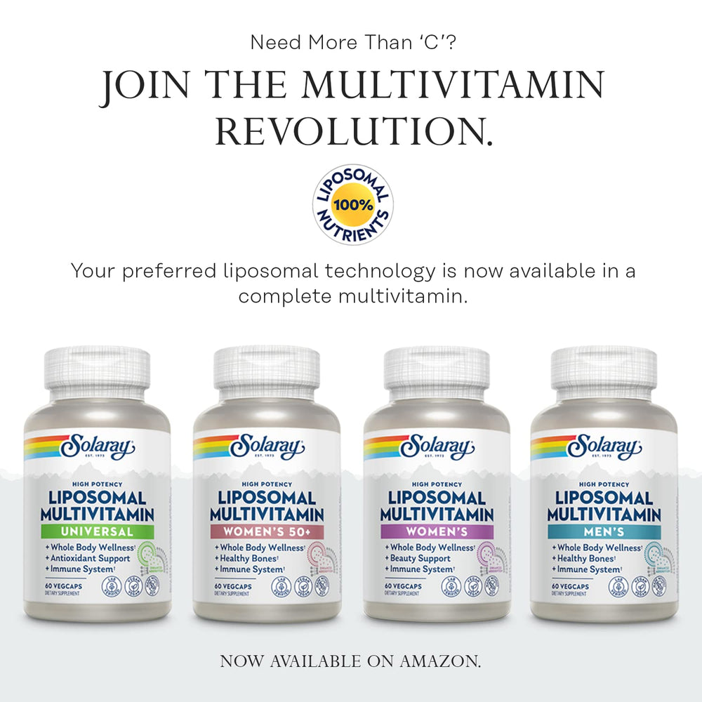 SOLARAY Mega Vitamin B-Stress eco-friendly PCR bottle packaging