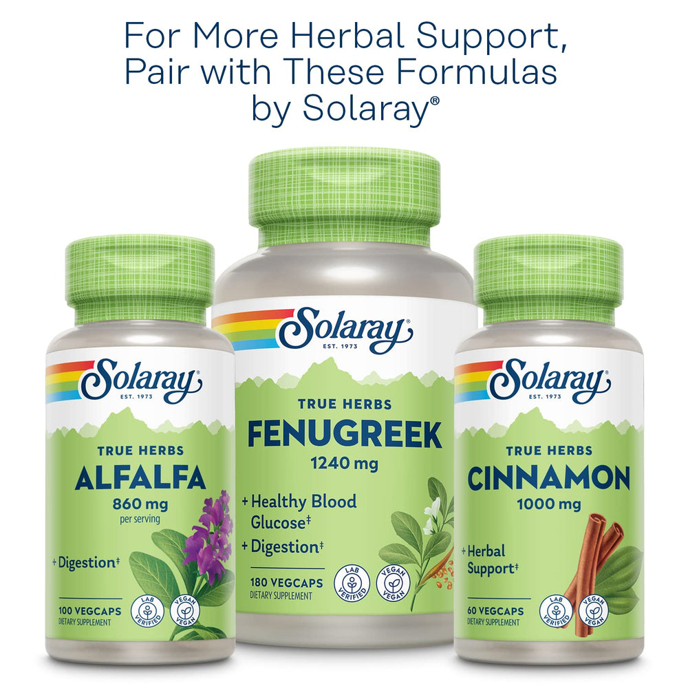 Solaray Nopal capsules on a countertop convey reliable vegan supplement for routines.
