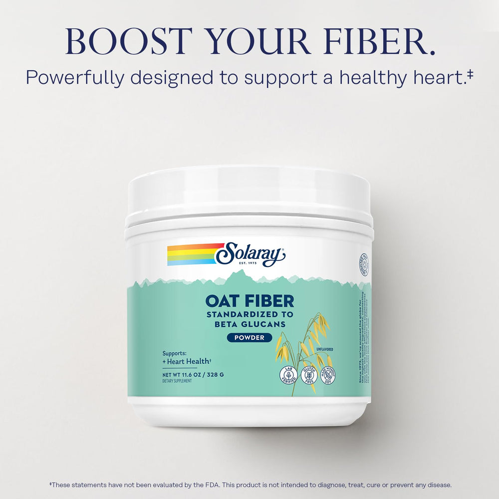 SOLARAY Oat Fiber Soluble Fiber Powder With Beta Glucans For Heart H solaray-oat-fiber-soluble-fiber-powder-with-beta-glucans-for-heart-h