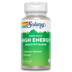 SOLARAY once-daily multivitamin bottle showing energy support for adults