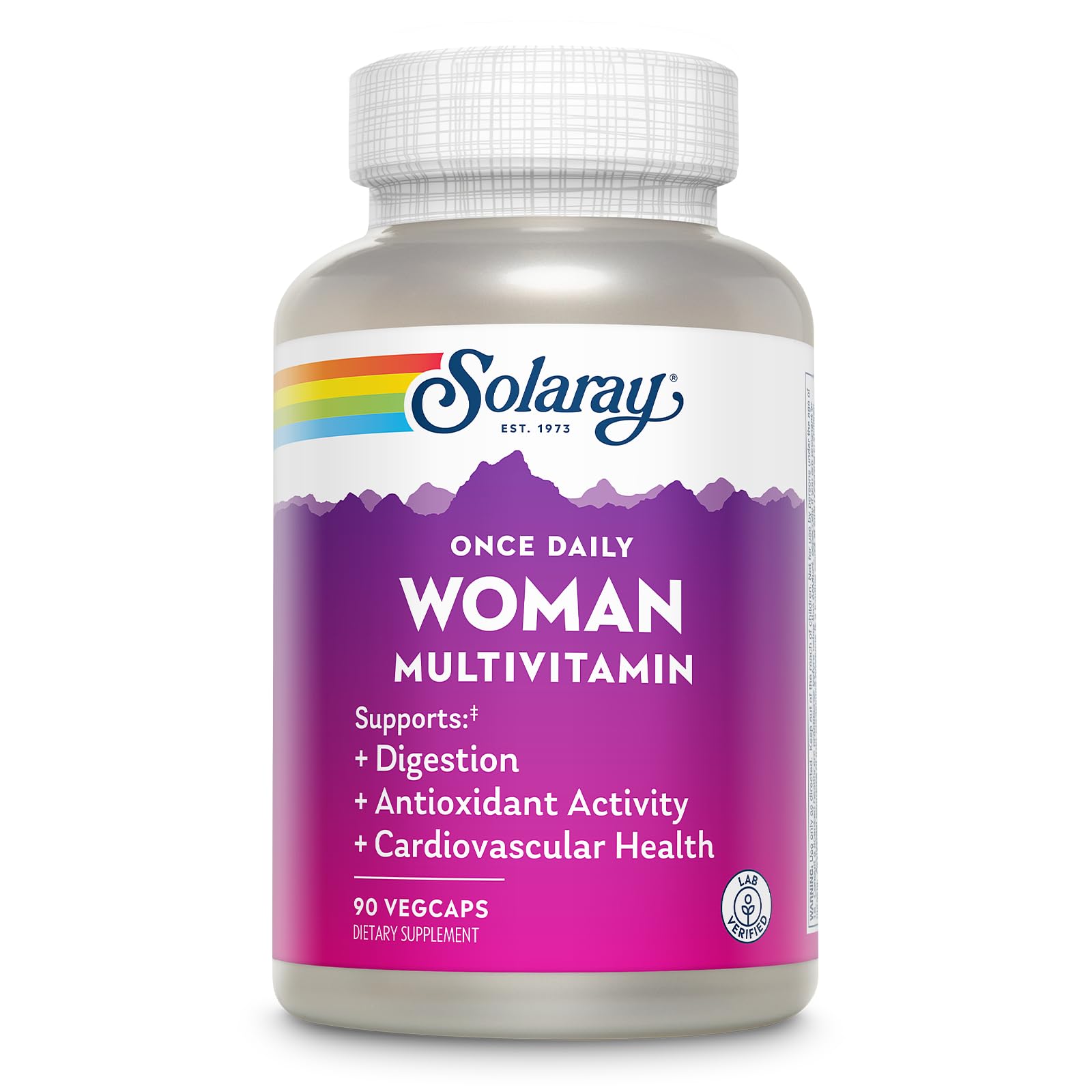 SOLARAY Once Daily Woman Multivitamin bottle for easy daily nutrition