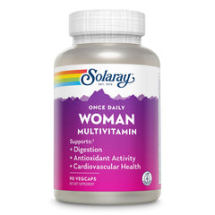 SOLARAY Once Daily Woman Multivitamin bottle for easy daily nutrition