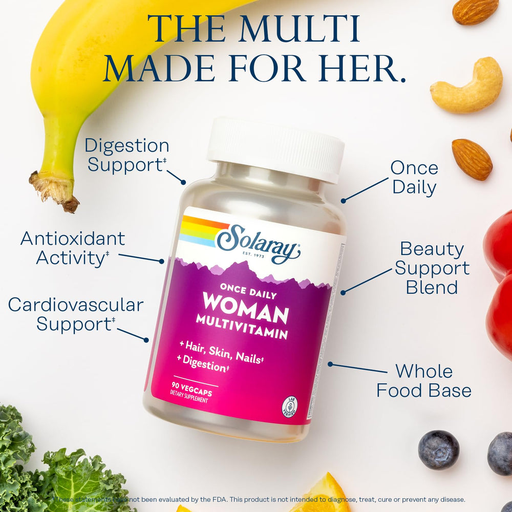 SOLARAY Once Daily Woman capsules ready for daily energy support