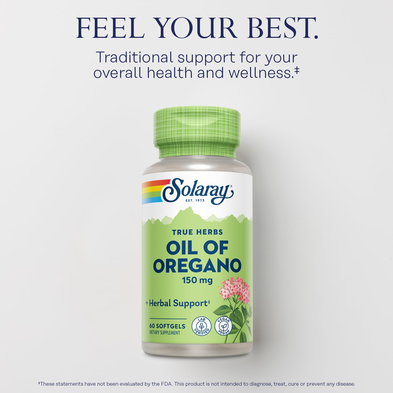 Solaray oregano oil carvacrol-rich extract emphasizing natural aroma and profile