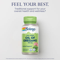 Solaray oregano oil carvacrol-rich extract emphasizing natural aroma and profile