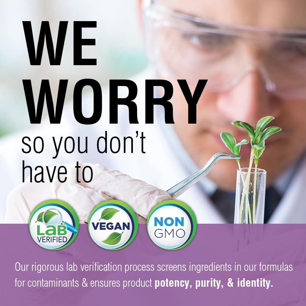 SOLARAY packaging and label close-up communicates vegan ingredients.