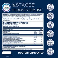SOLARAY Perimenopause Life Stages bottle top view highlighting eco-friendly packaging.