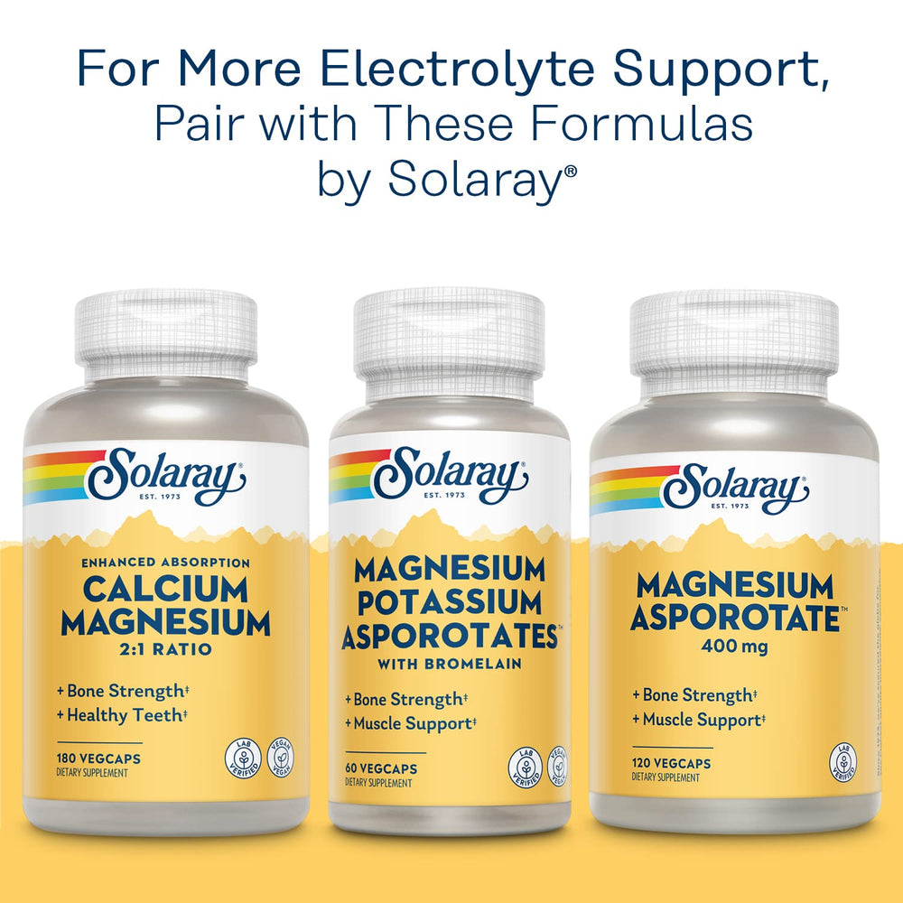 Solaray Potassium Asporotate in-use scene suggesting daily hydration support
