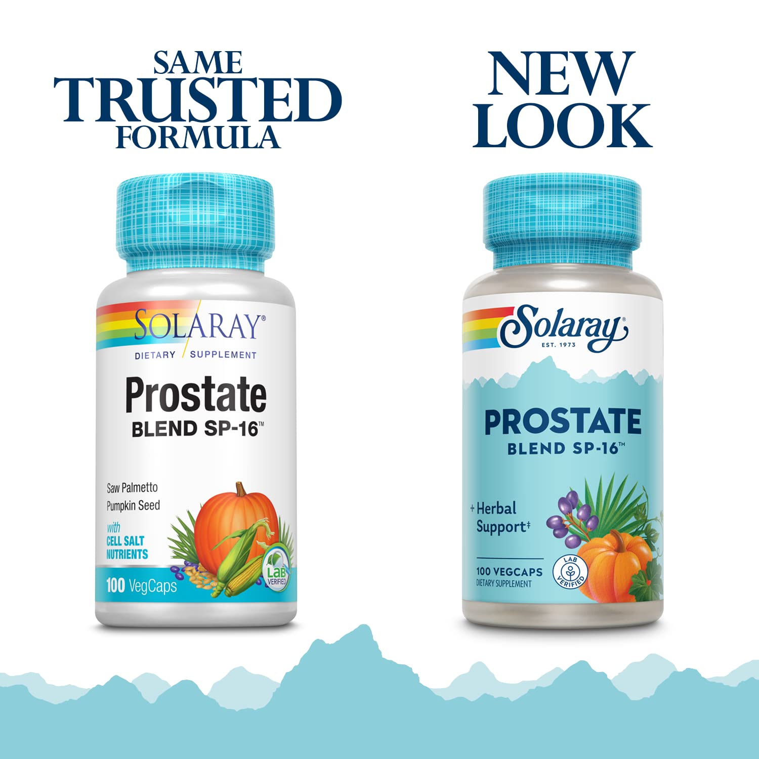 SOLARAY Prostate Blend SP-16 capsules close-up for easy daily supplementation