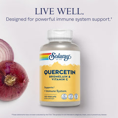 SOLARAY QBC Plex ingredients quercetin bromelain highlighted for antioxidant potential